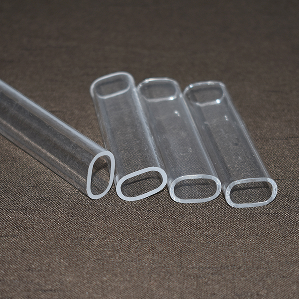 elliptical quartz tube and oval quartz tube