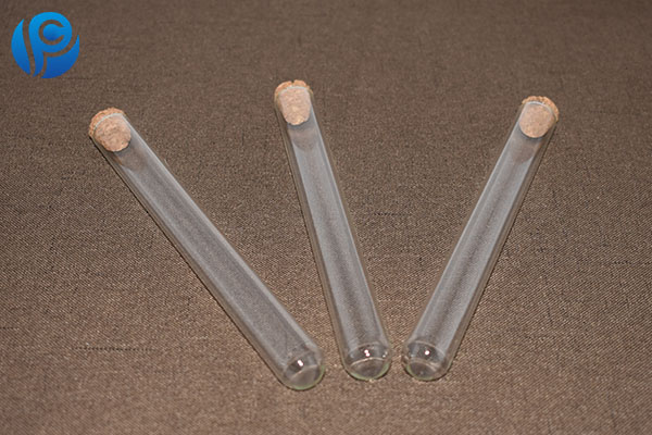 high borosilicate glass test tube, clear glass test tube, glass test tube with cork