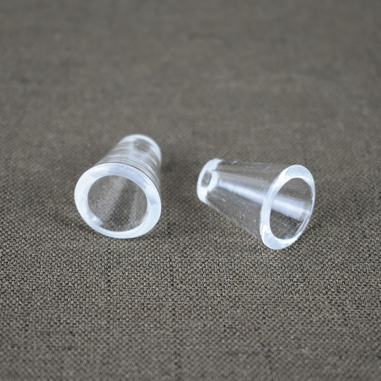 Oval Shape Small Size Quartz Glass Tube