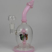 <b>Hookah 6inch TORNADO Pink Glass</b>