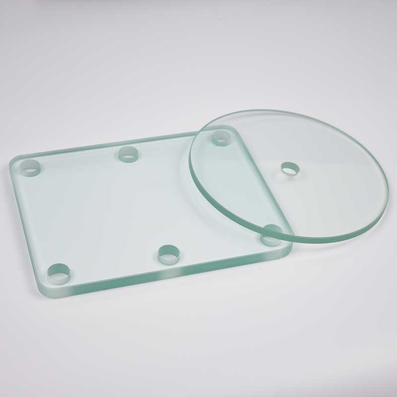 tempered glass factory, CNC precision drilling sd glass,custom high borosilicate glass